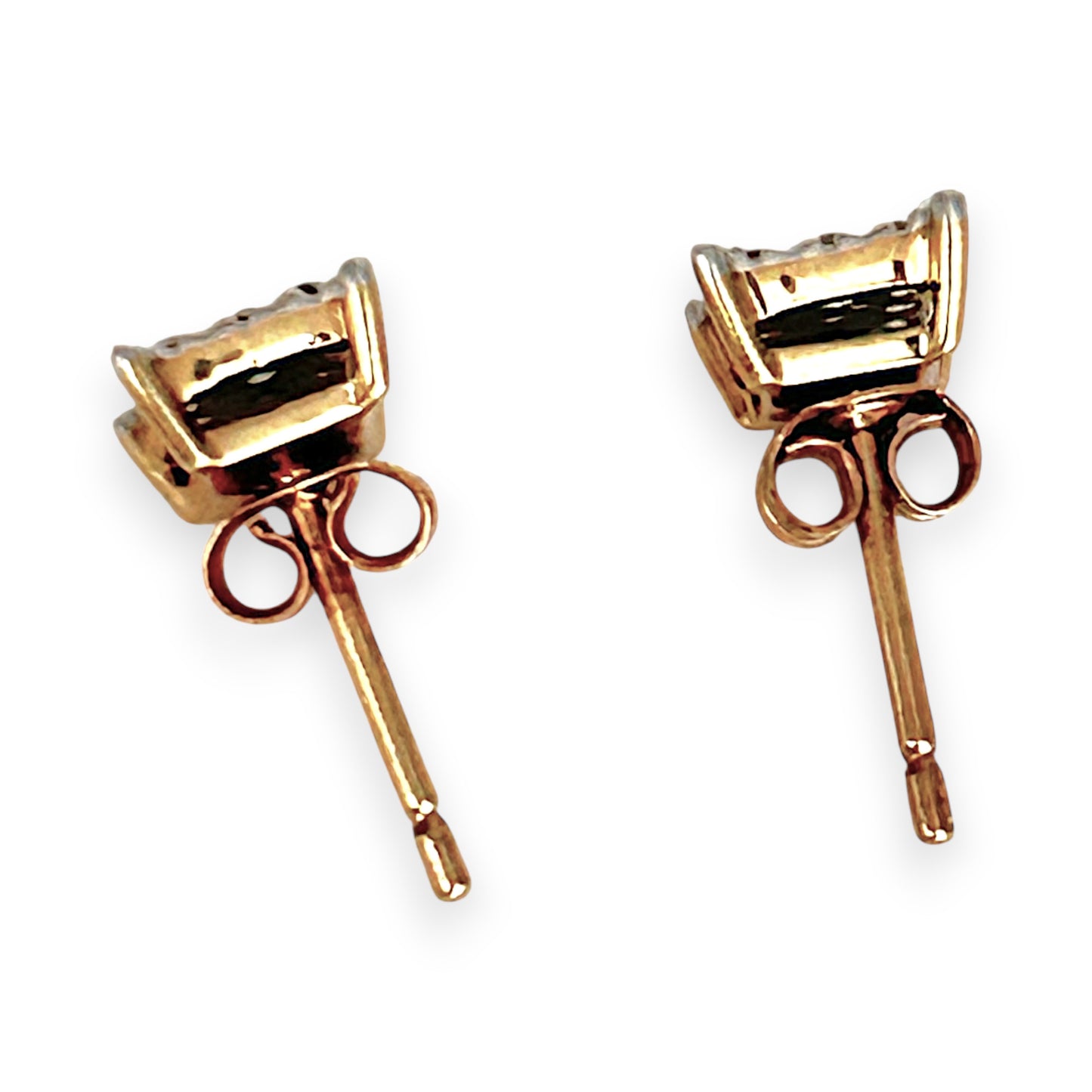 GOLD DEAL | 10K (10ct) Gold MICHAEL HILL 0.27 Carat TW Diamond Solitaire Stud Earrings