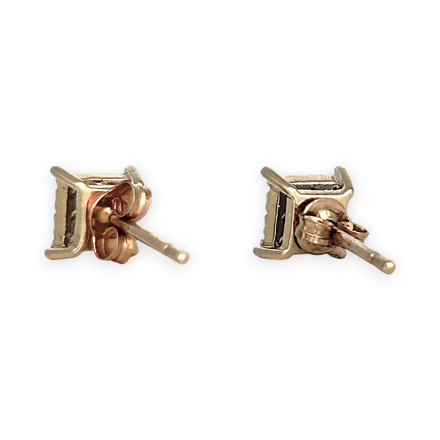 GOLD DEAL | 10K (10ct) Gold MICHAEL HILL 0.27 Carat TW Diamond Solitaire Stud Earrings