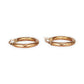 GOLD DEAL | 9ct (9K) Rose Gold Twist Radiance - Hoop Earrings Refurbished 21.4mm