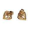 GOLD DEAL | 9ct Gold Heart Stud Earrings Earrings