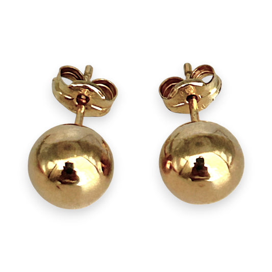 GOLD DEAL | 9ct (9K) Gold Minimalist Round Ball Earrings