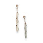 GOLD DEAL | 9ct (9K) White Gold Twisted Bar Dangle Earrings