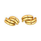 GOLD DEAL | FLASH SALE 9ct (9K) Gold Chucky Duo Hoop Stud Earrings
