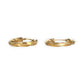 GOLD DEAL | 9ct (9K) Gold Twisted Gleam Hoop Earrings 24.4mm