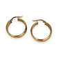 GOLD DEAL | 9ct (9K) Gold Bold GlowHoop Earrings 24.2mm x 7.9mm