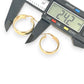 GOLD DEAL | 9ct (9K) Gold Bold GlowHoop Earrings 24.2mm x 7.9mm