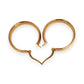 GOLD DEAL | 9ct (9K) Gold The Aurelia Hoop Earrings 23.8mm x 4.9mm