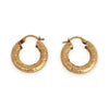 GOLD DEAL | 9ct (9K) Gold Elysian Texture Hoop Earrings 18.3mm