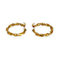 GOLD DEAL | FLASH SALE 9ct (9K) Gold Twisté Hoop Earrings 18.4mm