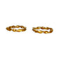 GOLD DEAL | FLASH SALE 9ct (9K) Gold Twisté Hoop Earrings 18.4mm