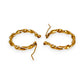 GOLD DEAL | FLASH SALE 9ct (9K) Gold Twisté Hoop Earrings 18.4mm
