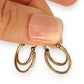 GOLD DEAL | 9ct (9K) Gold Double Hoop Earrings