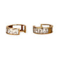 GOLD DEAL | 9ct (9K) Gold SparkleLine CZ Hoop Earrings - Reversable