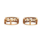 GOLD DEAL | 9ct (9K) Gold SparkleLine CZ Hoop Earrings - Reversable