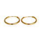 GOLD DEAL | 9ct (9K) Gold Minimalist Sleeper Earrings 18.8mm