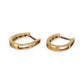 GOLD DEAL | 10ct (10K) (10ct) Gold MICHAEL HILL Huggie Hoop Earrings with Diamonds