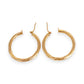 GOLD DEAL | 9ct (9K) Gold Bold Ripple Hoop Earrings 30.7mm