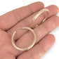GOLD DEAL | 9ct (9K) Gold Bold Ripple Hoop Earrings 30.7mm