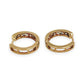 GOLD DEAL | FLASH SALE 9ct (9K) Gold CZ Huggie Hoop Earrings