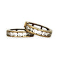 GOLD DEAL | FLASH SALE 9ct (9K) Gold CZ Huggie Hoop Earrings