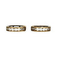 GOLD DEAL | FLASH SALE 9ct (9K) Gold CZ Huggie Hoop Earrings