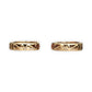 GOLD DEAL | 9K (9ct) Gold Reversible Huggie Hoop Earrings with Diamonds