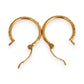 GOLD DEAL | 9ct (9K) Gold Everyday Textured Hoop Earrings 15.4mm