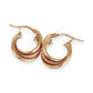 GOLD DEAL | 9ct (9K) Gold Braided Glow Hoop Earrings - Refurbished