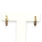 GOLD DEAL | 9ct (9K) Gold Refurbished Classic Huggie Earrings with Diamonds