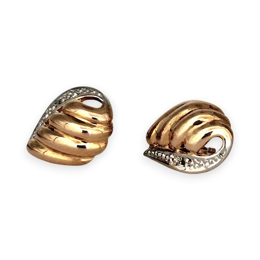 GOLD DEAL | 9ct (9K) Y/W Gold Athena’s Light Stud Earrings