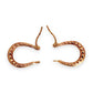 GOLD DEAL | 9ct (9K) Gold Textured Oval Hoop Earrings - Refurbished