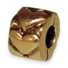 14K Gold Pandora Hearts Solid Gold Clip Charm. R # 1158