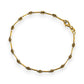 GOLD DEAL | 18ct (18K) Gold Y/W Two Tone Channel & Beads Bracelet Length 19.5cm