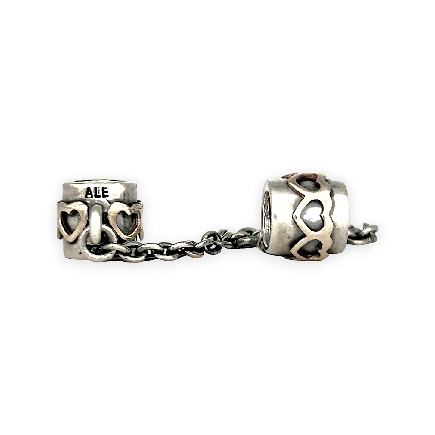 SILVER DEAL | Pandora Sterling Silver Safety Chain - Hearts