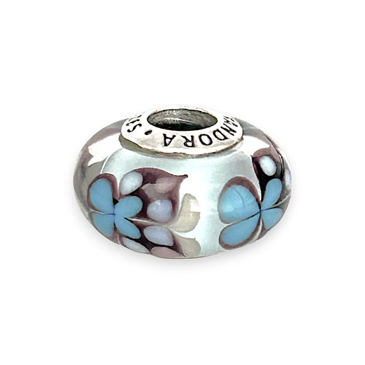 SILVER DEAL | Pandora Sterling Silver Charm - Murano Blue Butterfly