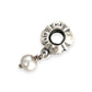 SILVER DEAL | Pandora Sterling Silver Dangle Charm - Bloom Gray Pearl