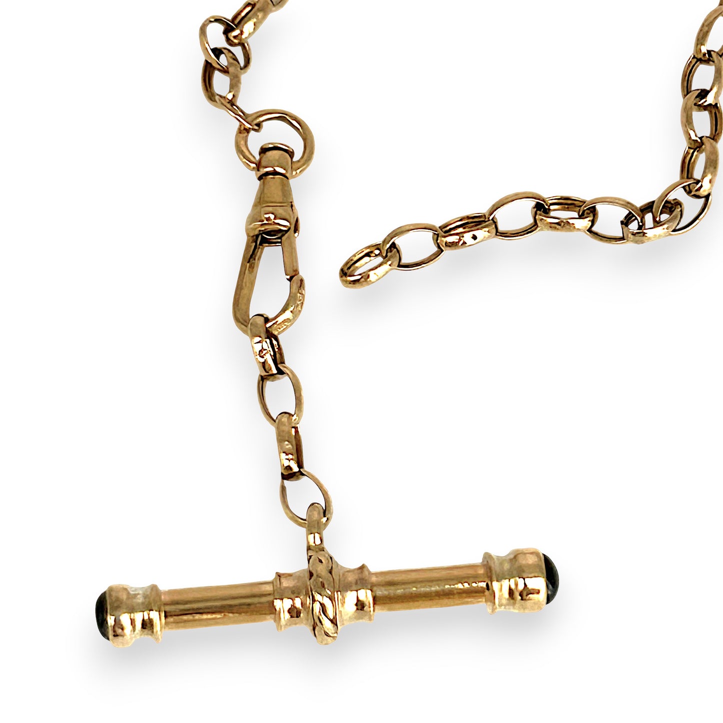 GOLD DEAL | 9ct (9K) Gold Vintage Luxe Belcher Chain with T Bar 44cm