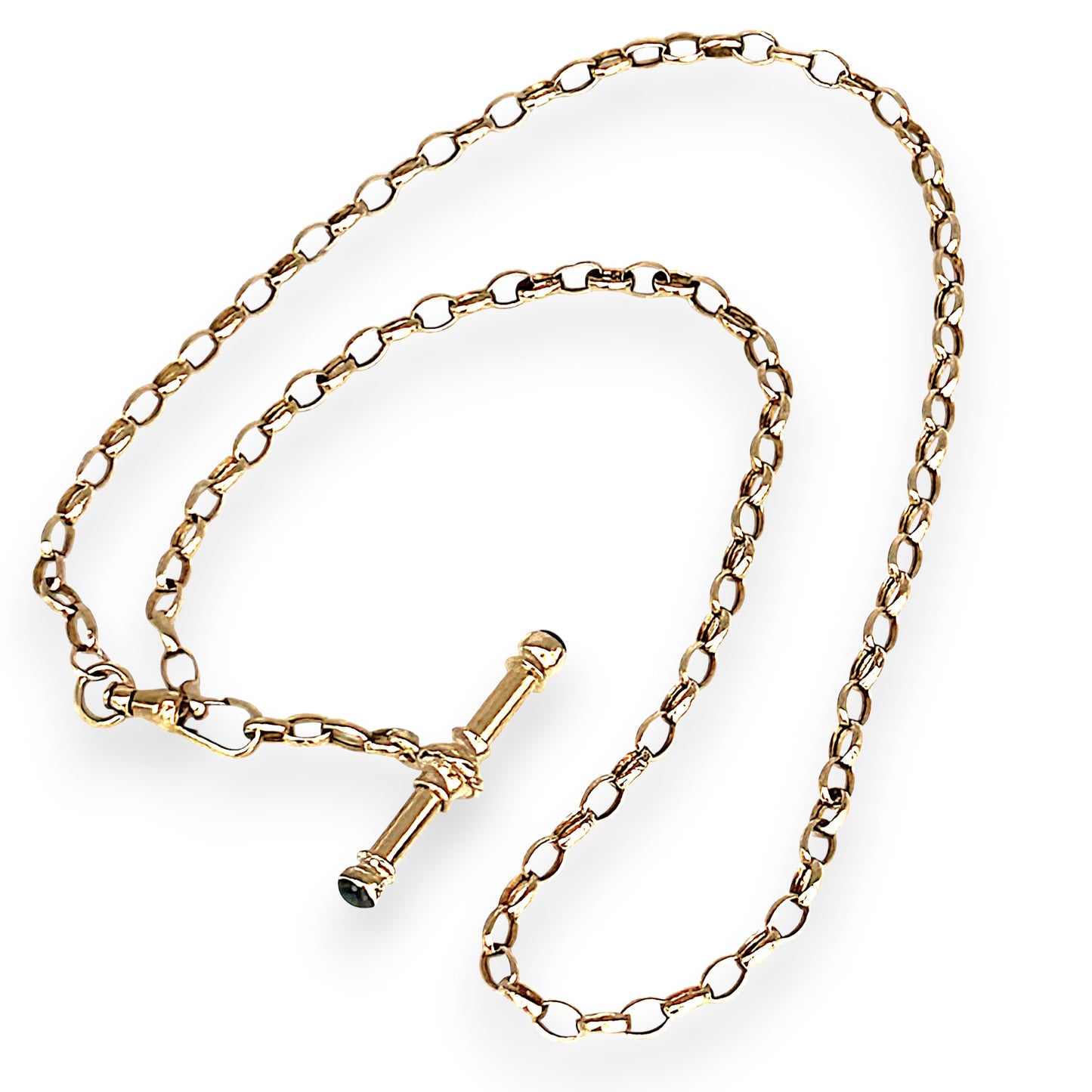 GOLD DEAL | 9ct (9K) Gold Vintage Luxe Belcher Chain with T Bar 44cm