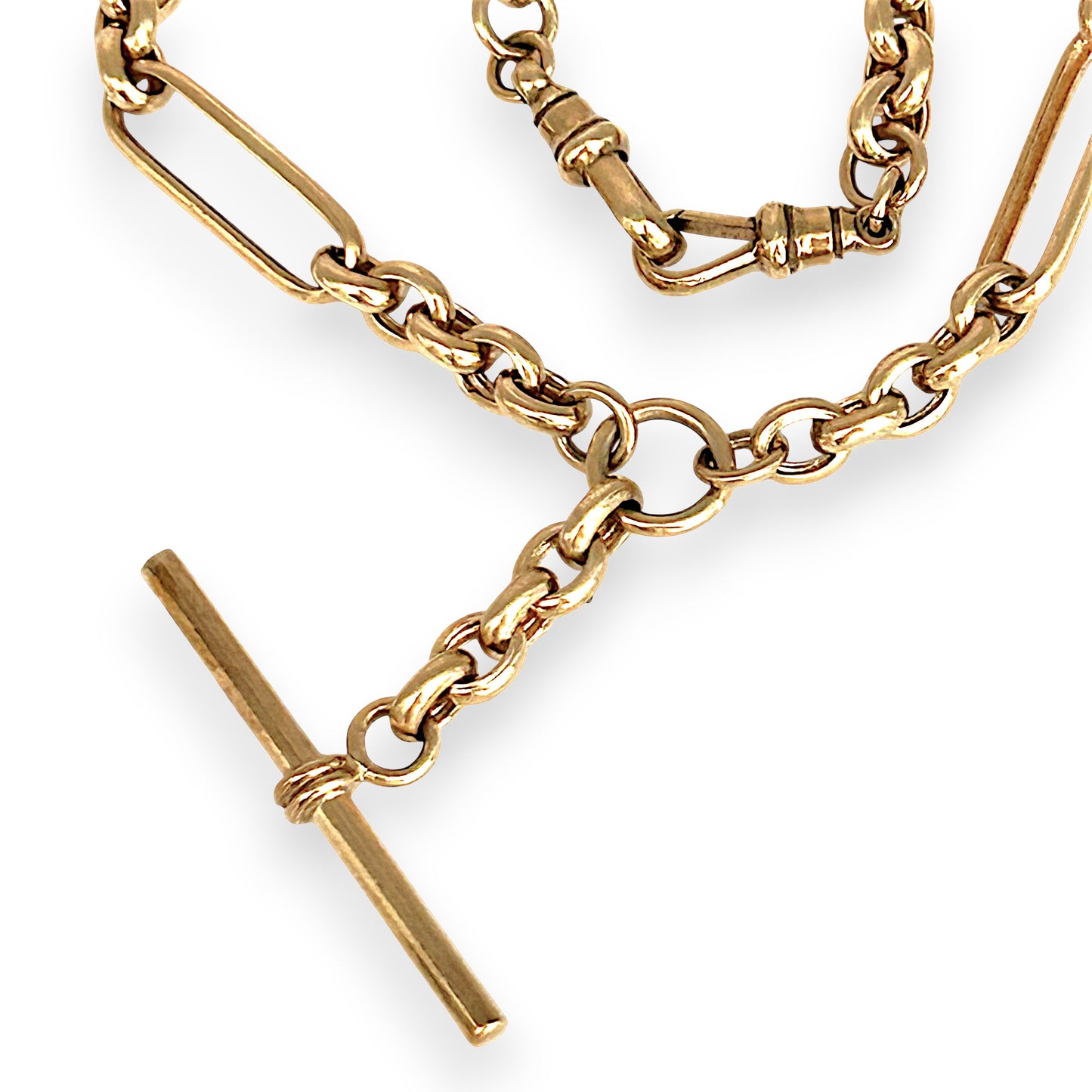 GOLD DEAL | 9ct (9K) Gold Prestige Figaro Chain T Bar, Stunning Investment. Valuation $9,000