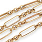 GOLD DEAL | 9ct (9K) Gold Prestige Figaro Chain T Bar, Stunning Investment. Valuation $9,000