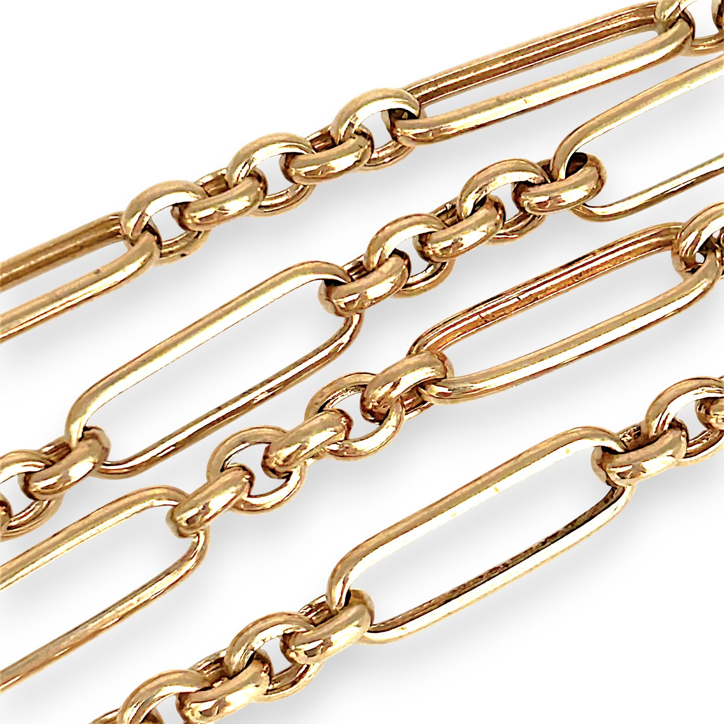 GOLD DEAL | 9ct (9K) Gold Prestige Figaro Chain T Bar, Stunning Investment. Valuation $9,000
