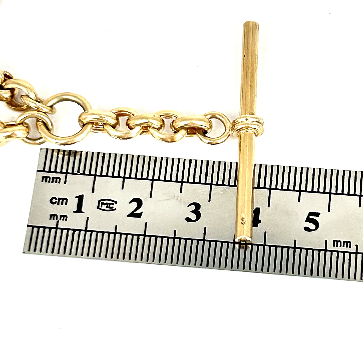 GOLD DEAL | 9ct (9K) Gold Prestige Figaro Chain T Bar, Stunning Investment. Valuation $9,000