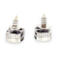 GOLD DEAL |  BARGAIN 18ct (18k) White Gold Amethyst Glow Studs with Diamonds