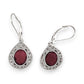 SILVER DEAL | Sterling Silver Elegant Teardrop Duo-Tone Earrings