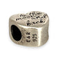 SILVER DEAL | Sterling Silver Heart Bead Charm - I Love You