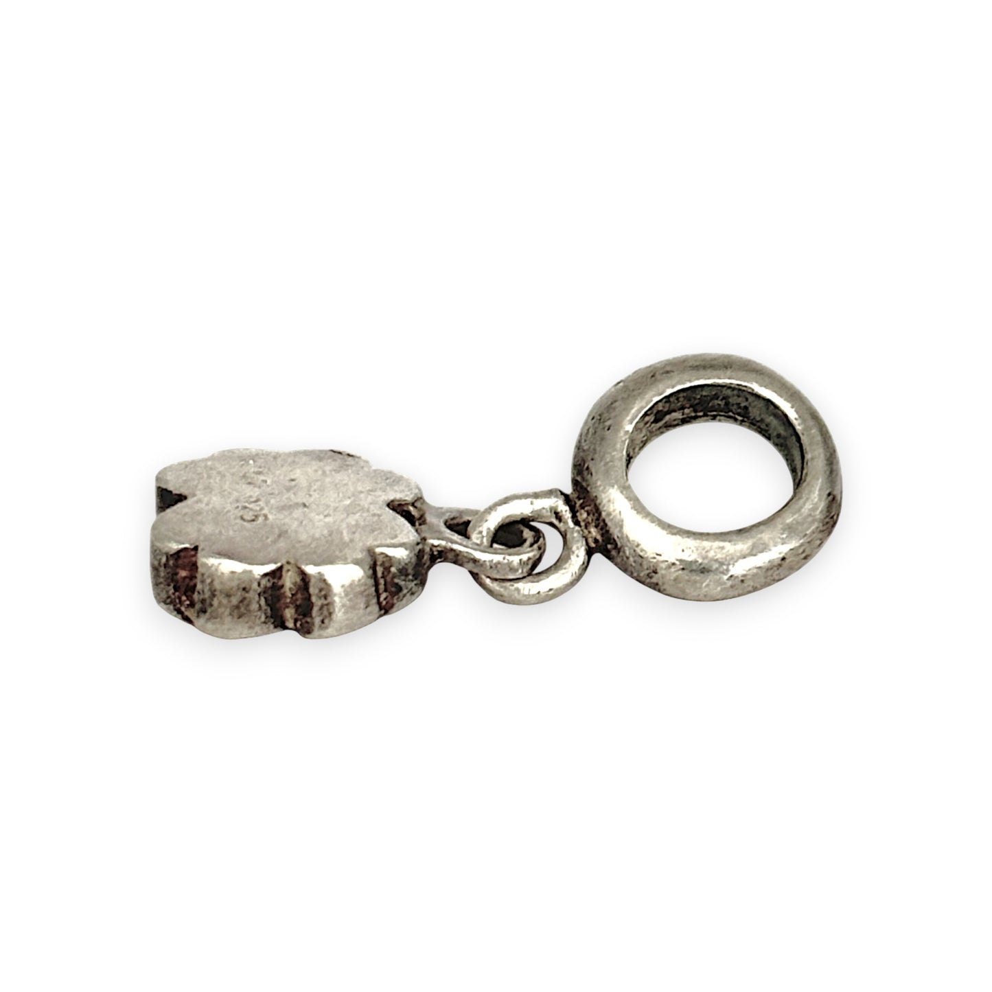 SILVER DEAL | Sterling Silver Dangle Charm - Four Leaf Clover