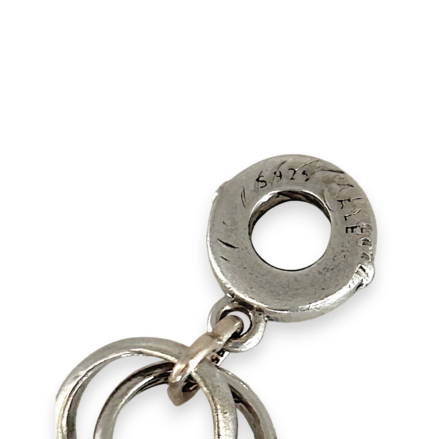 SILVER DEAL | Pandora Sterling Silver Dangle Charm - Wedding Rings