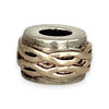 SILVER DEAL | MICHAEL HILL 10ct (10k) Gold & Silver Two Tone Bead Charm - Braided Grace