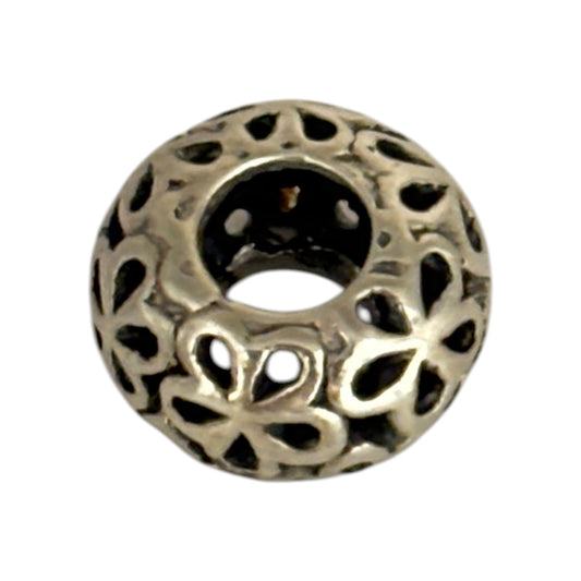 SILVER DEAL | Sterling Silver Openwork Charm - Wildflower