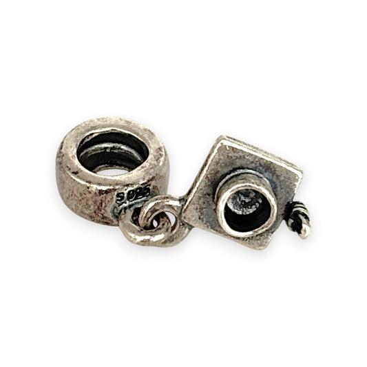 SILVER DEAL | Pandora Sterling Silver Dangle Charm - Graduation Hat